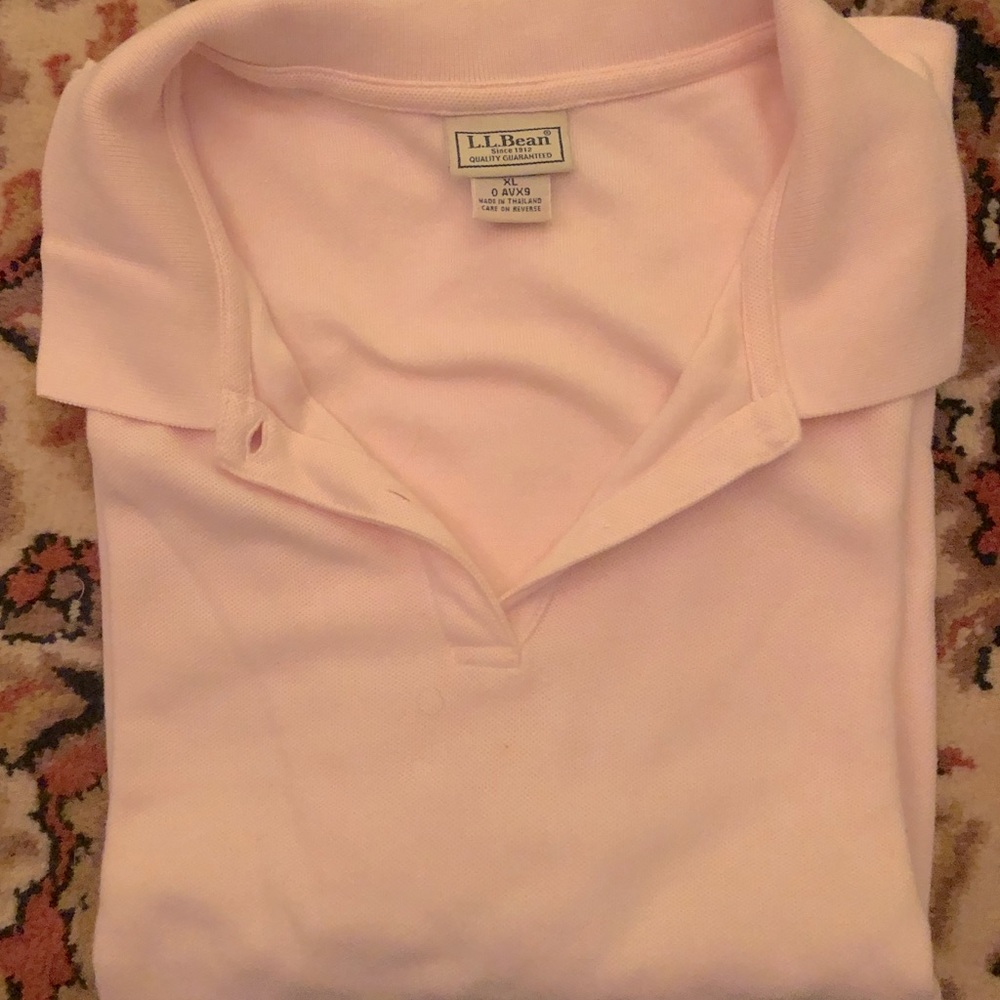 LL Bean Pink Polo